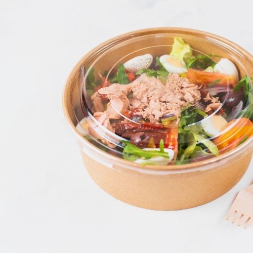 BOLS SALADIER | SOUPE RAMEN KRAFT AVEC COUVERCLE PACK DE 300PCS