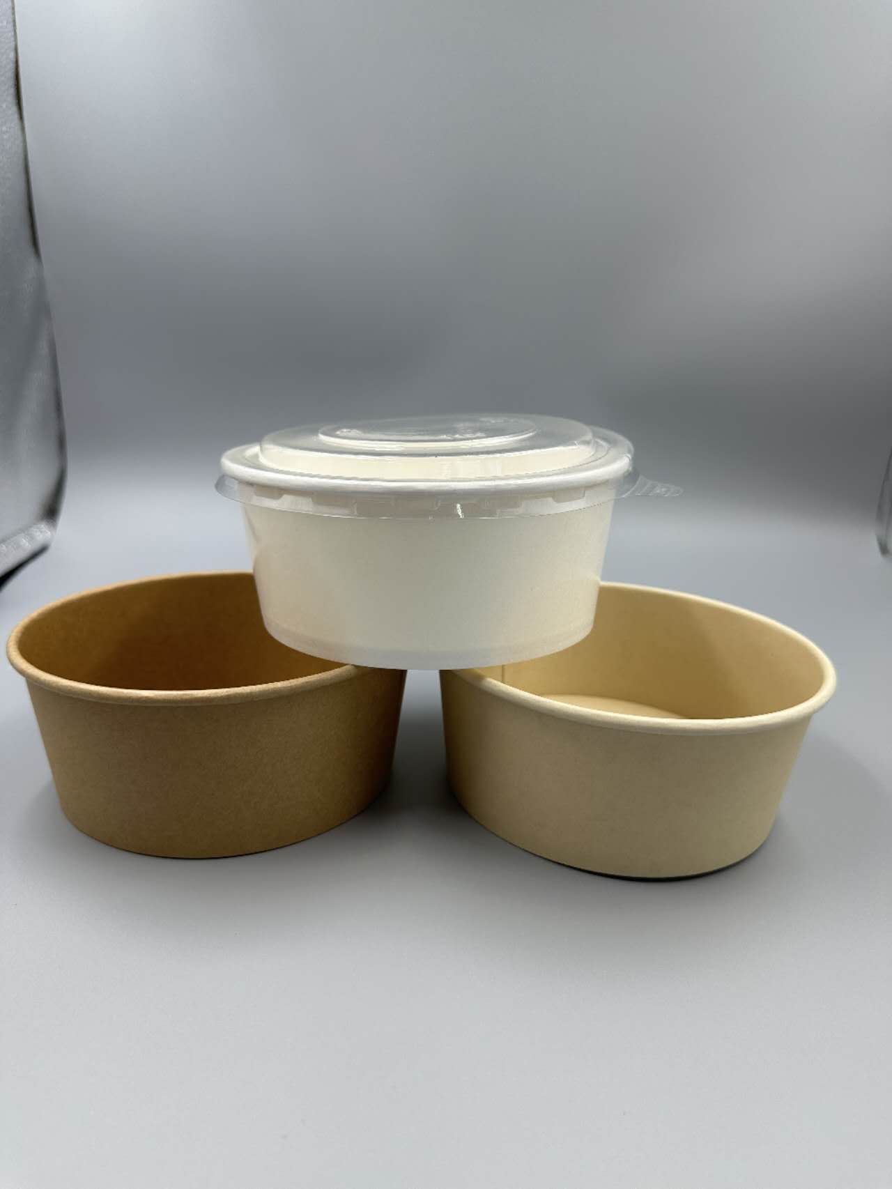 BOLS SALADIER | SOUPE RAMEN KRAFT AVEC COUVERCLE PACK DE 300PCS