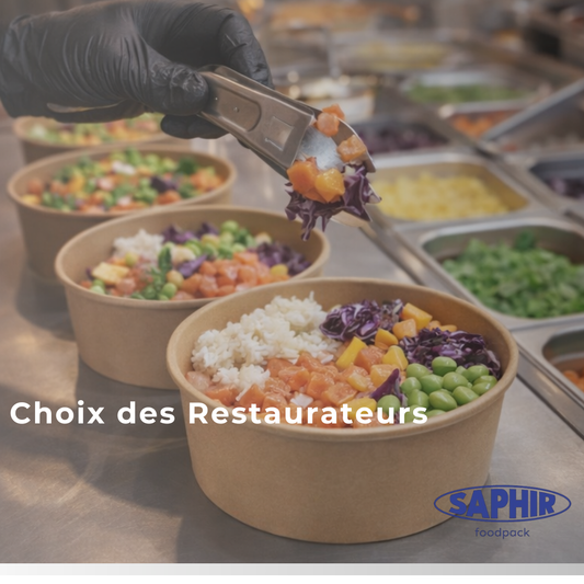Saladiers carton pour restaurants et plats à emporter à Marseille
