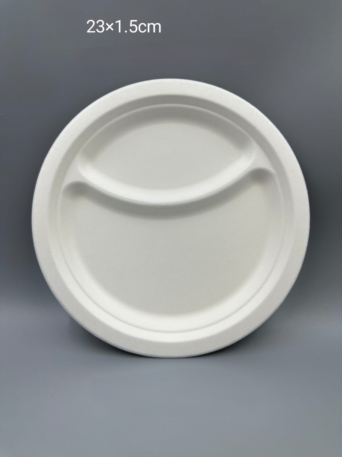 ASSIETTE COMPARTIMENTEES EN FIBRE DE BAMBOU| Gamme professionnelle |pack de 300pcs