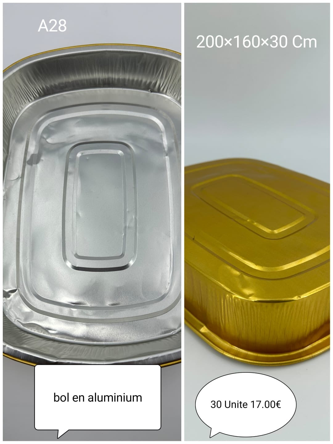 BARQUETTE RECTANGULAIRES AVEC COUVERCLE |GAMME PREMIUM