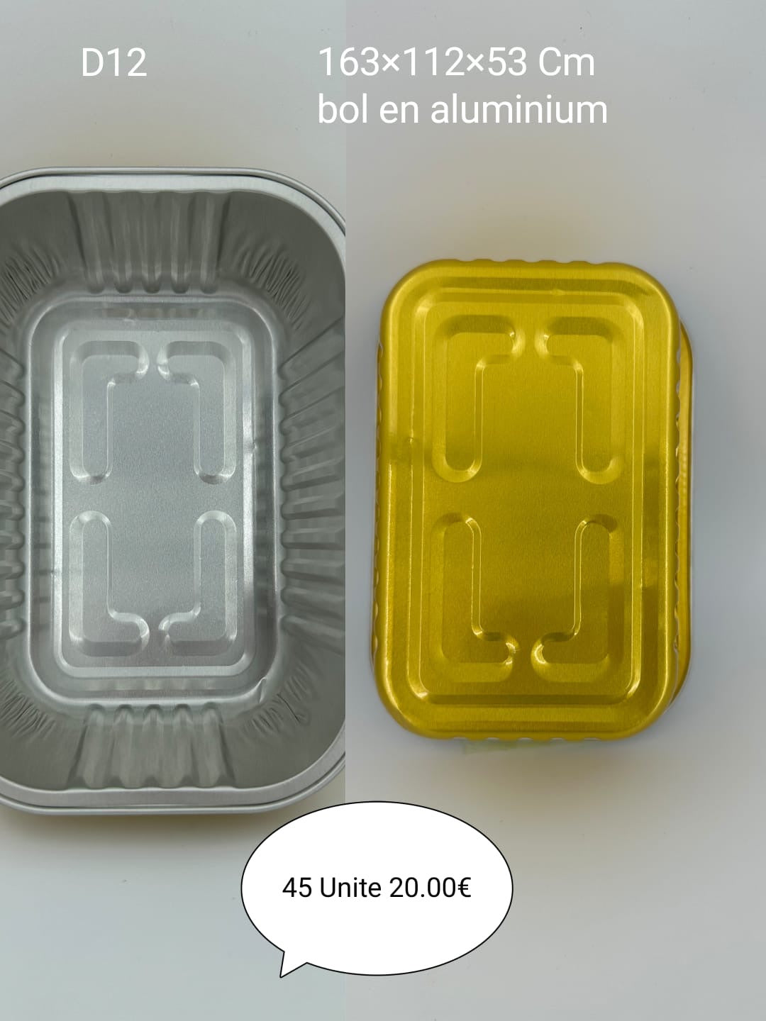 BARQUETTE RECTANGULAIRES AVEC COUVERCLE |GAMME PREMIUM