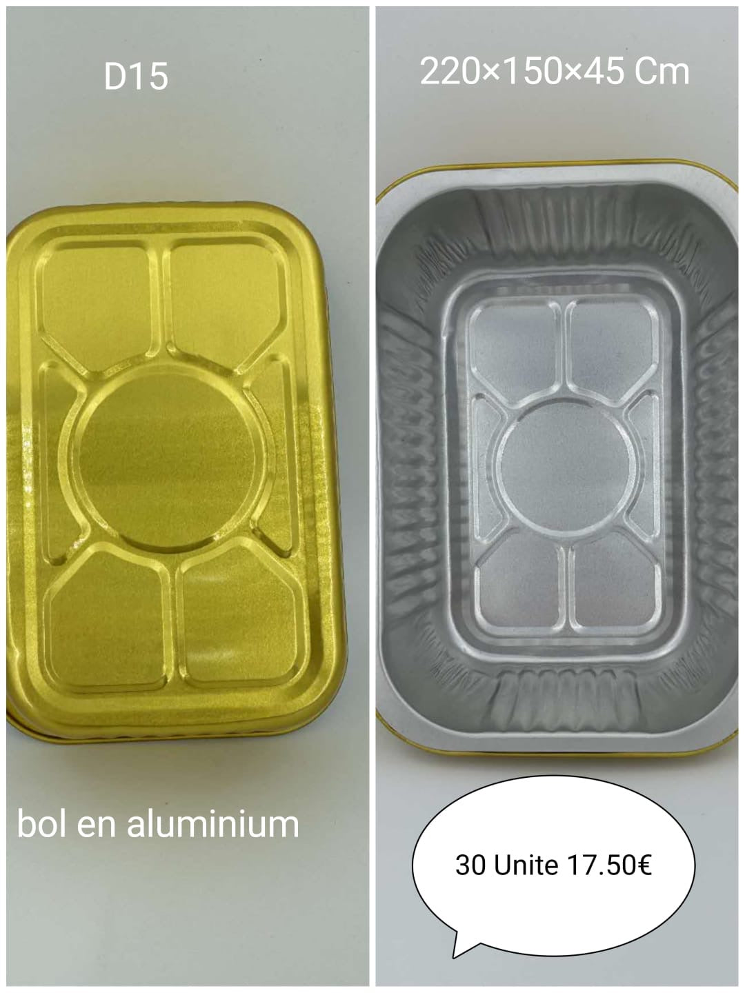 BARQUETTE RECTANGULAIRES AVEC COUVERCLE |GAMME PREMIUM