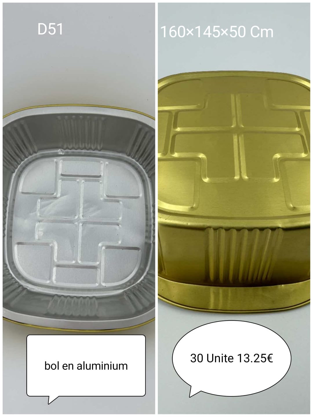 BARQUETTE RECTANGULAIRES AVEC COUVERCLE |GAMME PREMIUM