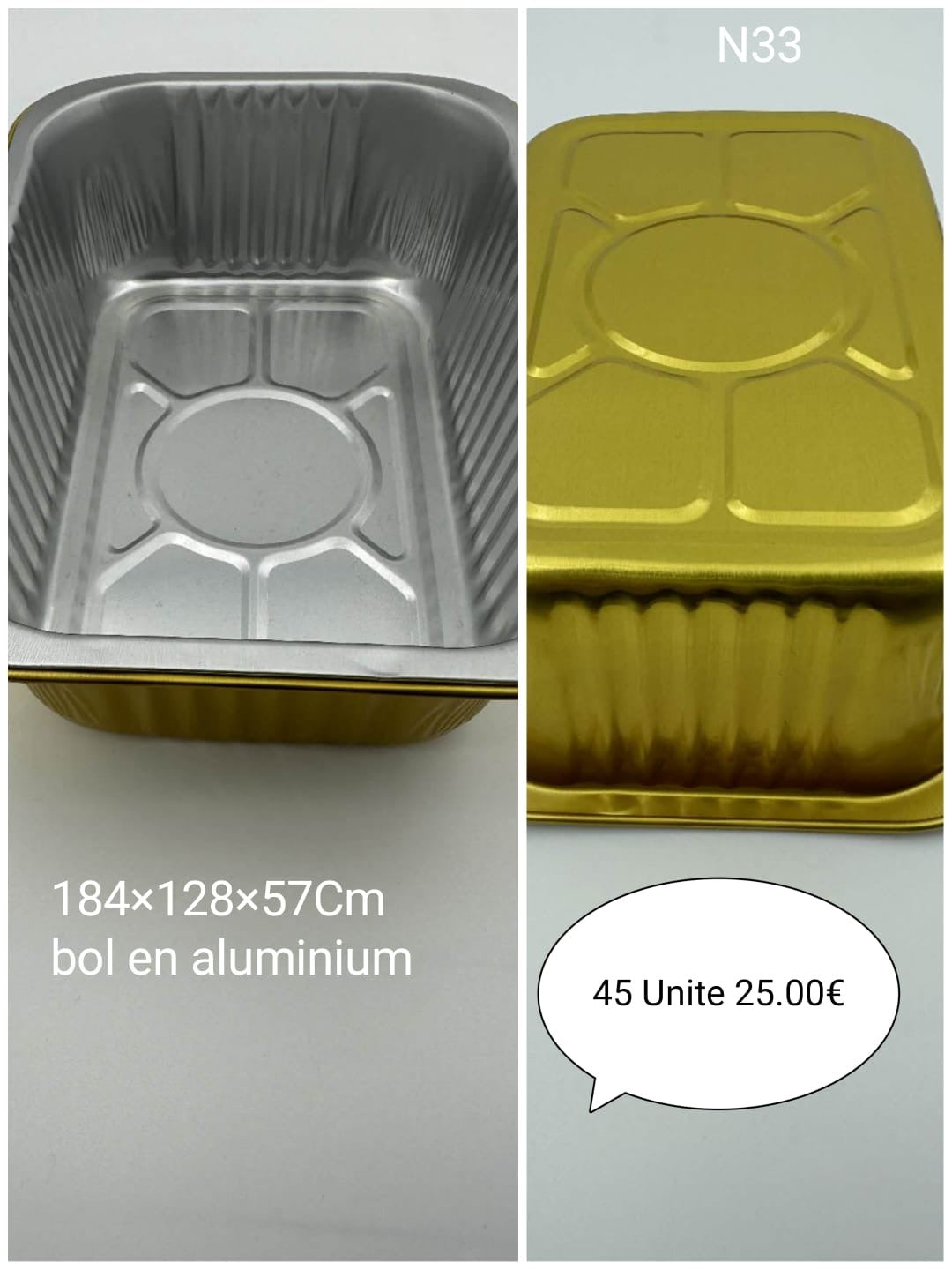 BARQUETTE RECTANGULAIRES AVEC COUVERCLE |GAMME PREMIUM