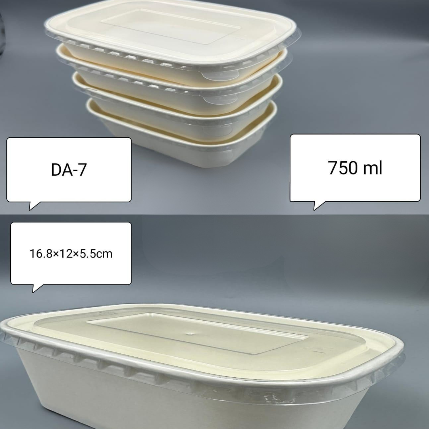 ASSIETTE DE DESSERTS-SALADES EN BAMBOU AVEC COUVERCLE PACK DE 300PCS