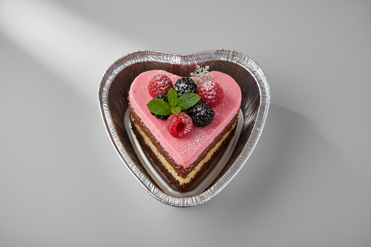 BARQUETTES PETITS VOLUMES EN ALUMINIUM AVEC COUVERCLE  96 pcs