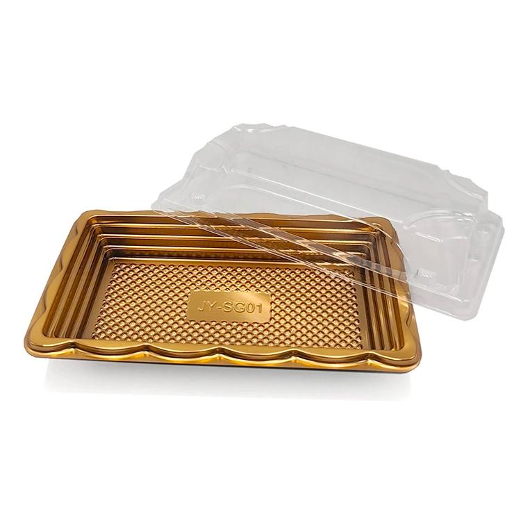 Plateaux pâtisserie avec couvercle transparent pack de 50 pcs
