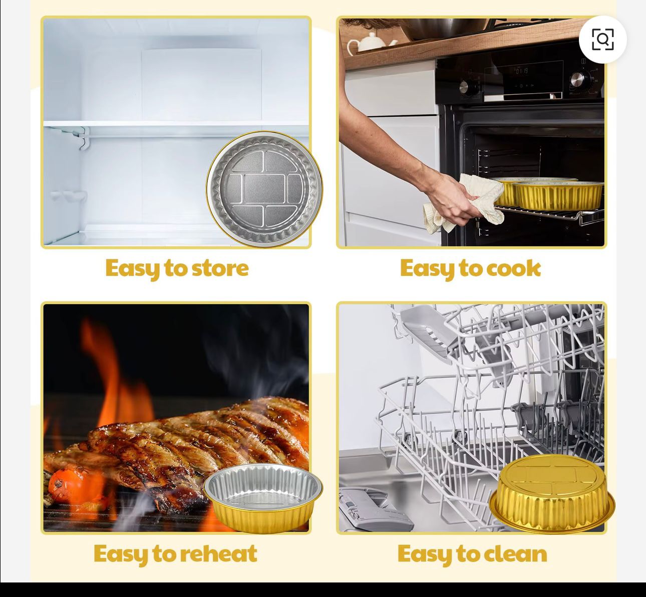 BARQUETTES RONDES AVEC COUVERCLE | GAMME PREMIUM