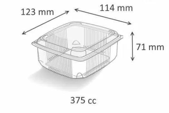BARQUETTES TRANSPARENTS AVEC CHARNIERE PACK DE 1000PCS