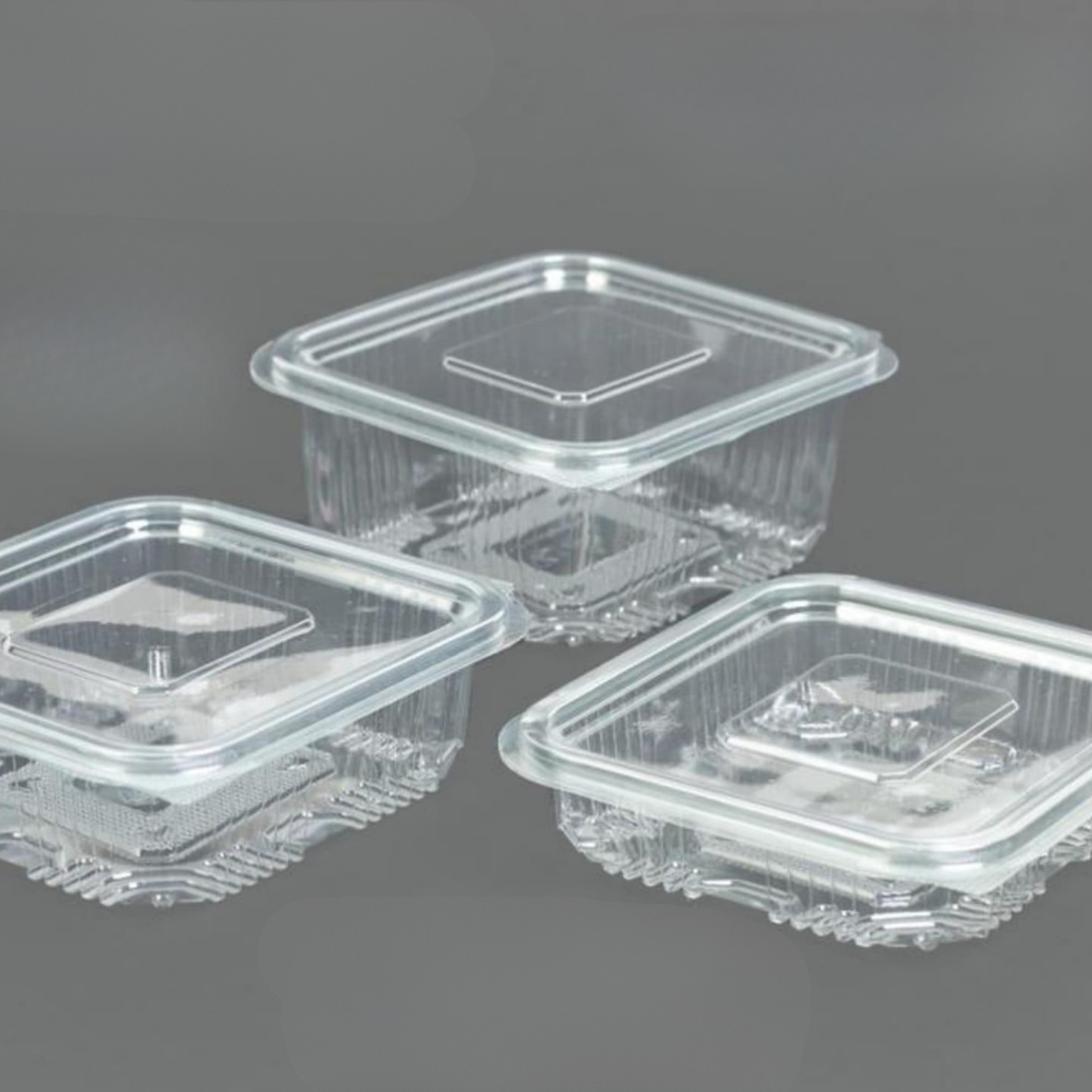 BARQUETTES TRANSPARENTS AVEC CHARNIERE PACK DE 1000PCS