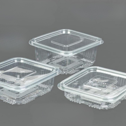 BARQUETTES TRANSPARENTS AVEC CHARNIERE PACK DE 1000PCS