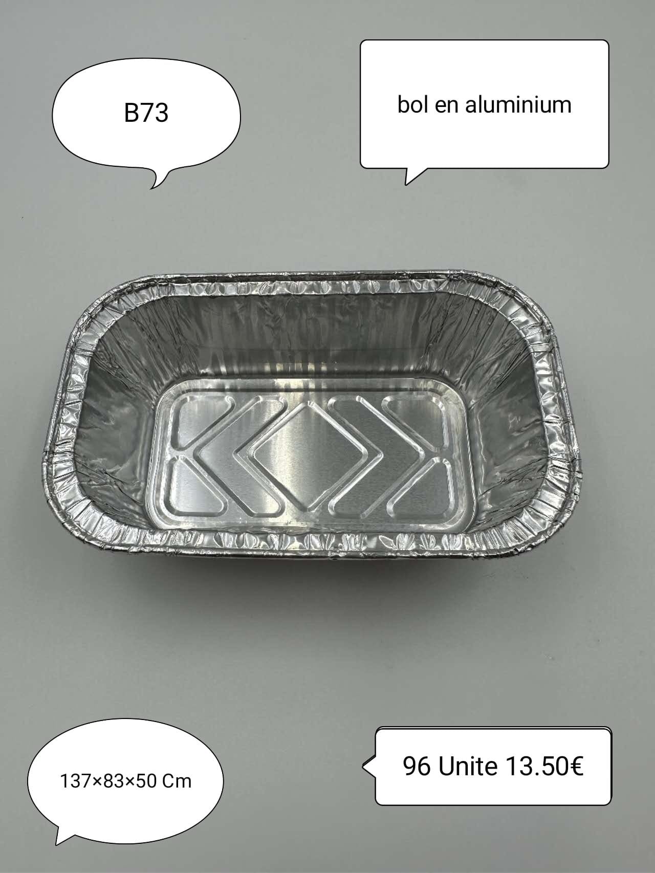 BARQUETTES RECTANGULAIRES EN ALUMINIUM