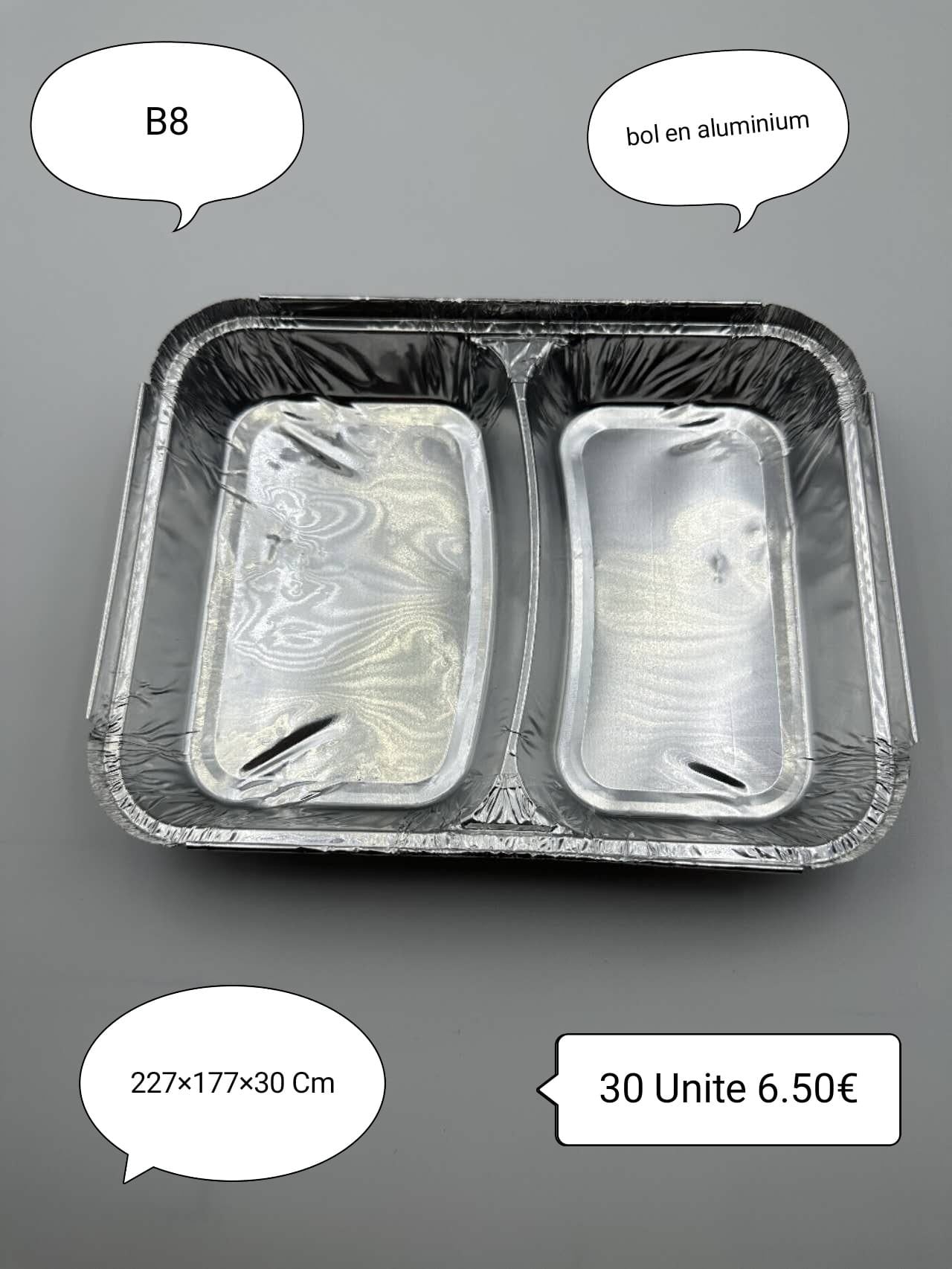 BARQUETTES RECTANGULAIRES EN ALUMINIUM