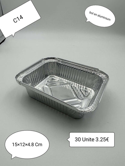 BARQUETTES RECTANGULAIRES EN ALUMINIUM