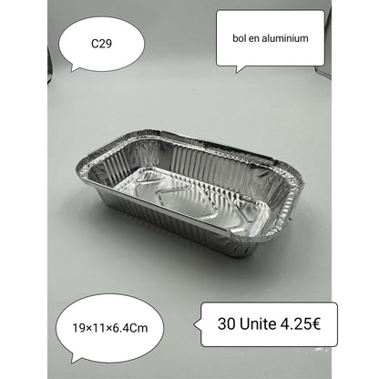 BARQUETTES RECTANGULAIRES EN ALUMINIUM