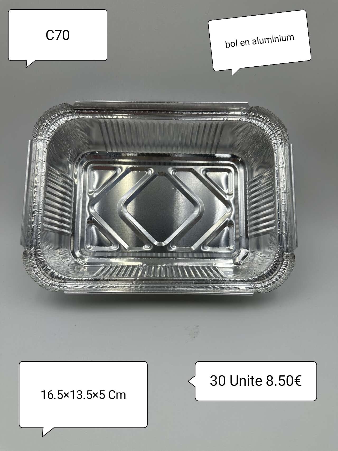 BARQUETTES RECTANGULAIRES EN ALUMINIUM