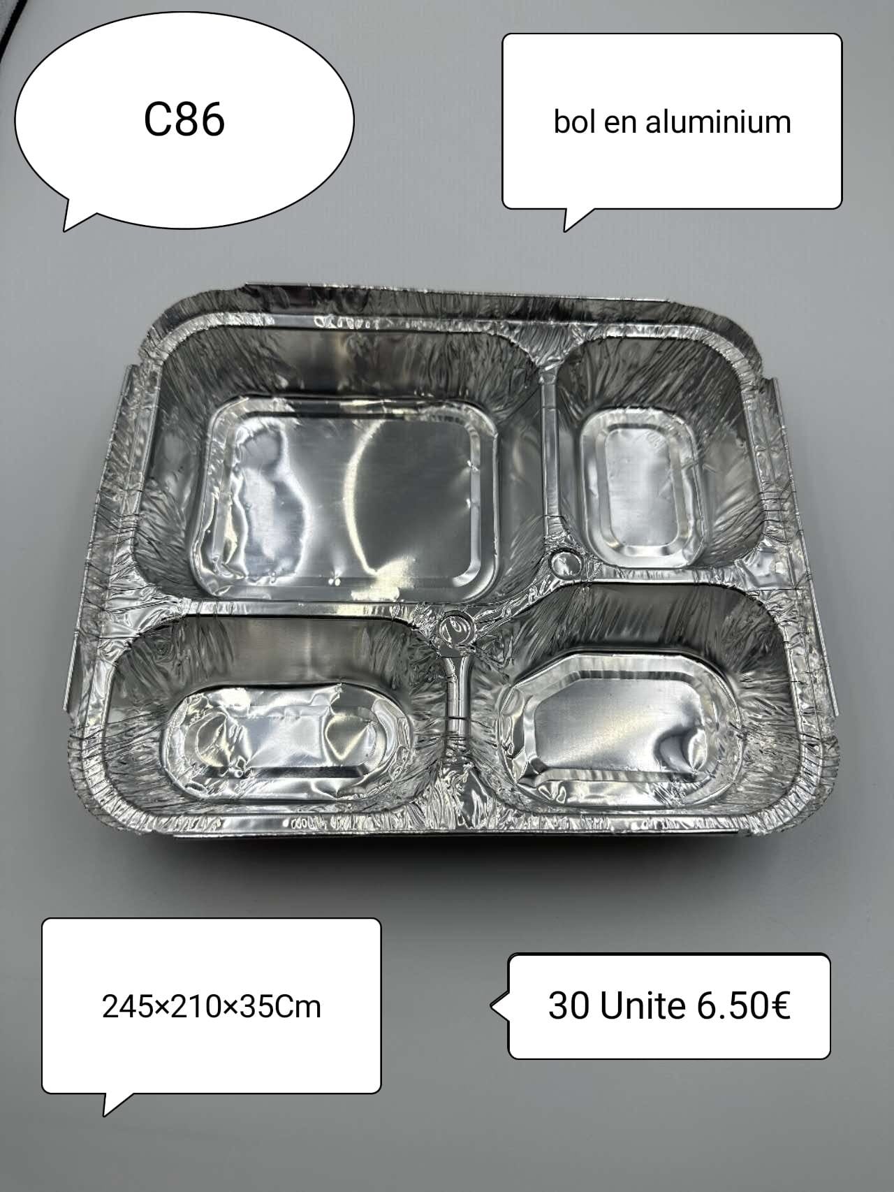 BARQUETTES RECTANGULAIRES EN ALUMINIUM