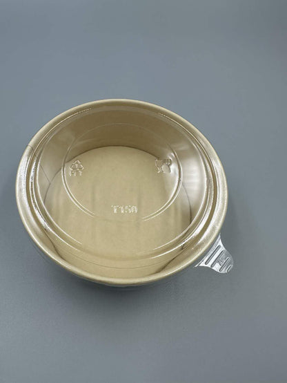 BOLS SALADIER KRAFT AVEC COUVERCLE  PACK DE 600PCS