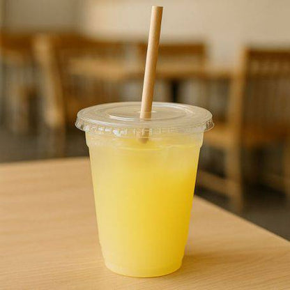 GOBELETS SOLIDES TRANSPARENTS |Boissons froides & milkshakes avec couvercle | Pack de 50